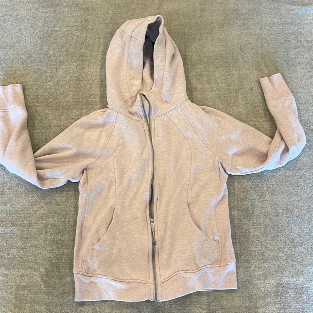 Lululemon Blush Pink Scuba Full-Zip Hoodie